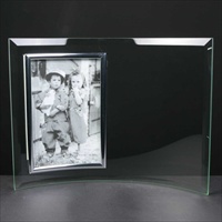 Glass photo frame, engraved for Christening Gift.