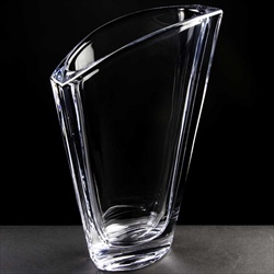 Bohemia Crystal "Gondolino" Vase, for engraving.