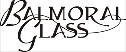 The Balmoral Glass logo signifies mouth blown glassware of good quality, beautifully packaged.