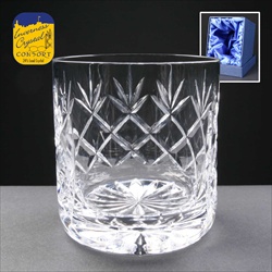 Engraved cut crystal, Anniversary Gift for Him.
