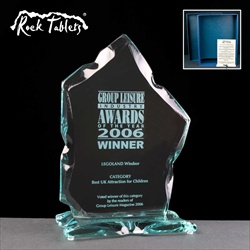 A "Strathmore" glass award, engraved for an Industry Award.