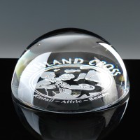Dome 3.5 inch Paperweight 9cm, Single, Satin Boxed