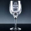 Elite Panelled Lead Crystal 10oz Wine Glass, Single, Blue Boxed