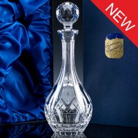 Inverness Crystal Premier Panelled Wine Decanter, Satin Boxed, Single