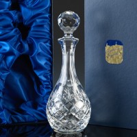 Inverness Crystal Traditional Fully Cut Wine Decanter, Satin Boxed, Single