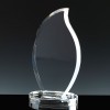 Optical Crystal Award 11 inch Glen Esk, Single, Velvet Casket