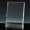 Optical Crystal Award 7 inch Portrait Tablet, Single, Velvet Casket