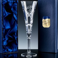 Inverness Crystal Swirl Panelled 24% Lead Crystal 6oz Conical Champagne Flute