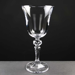 Navy White Wine Glass.