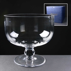 Engraved glass Comport. 40th Anniversary gift for a Couple.