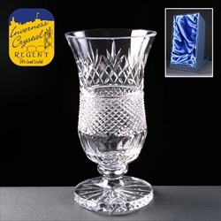 Engraved crystal vase gift for Bride's or Groom's Parents.