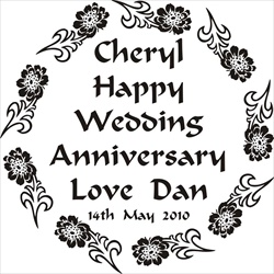 Frame your message in flowers for your Anniversary Gift for Her. 
