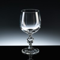 Navy White Wine Glass, for engraving or printing.
