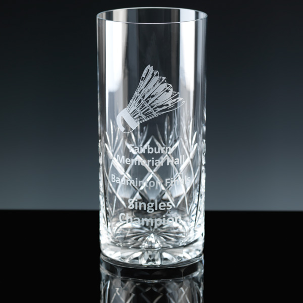 Lead Crystal Hiball Glass, for engraving.