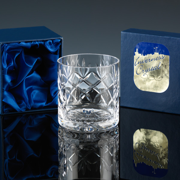 Cut Crystal Whisky Glass, engraved for Long Service Award.133218