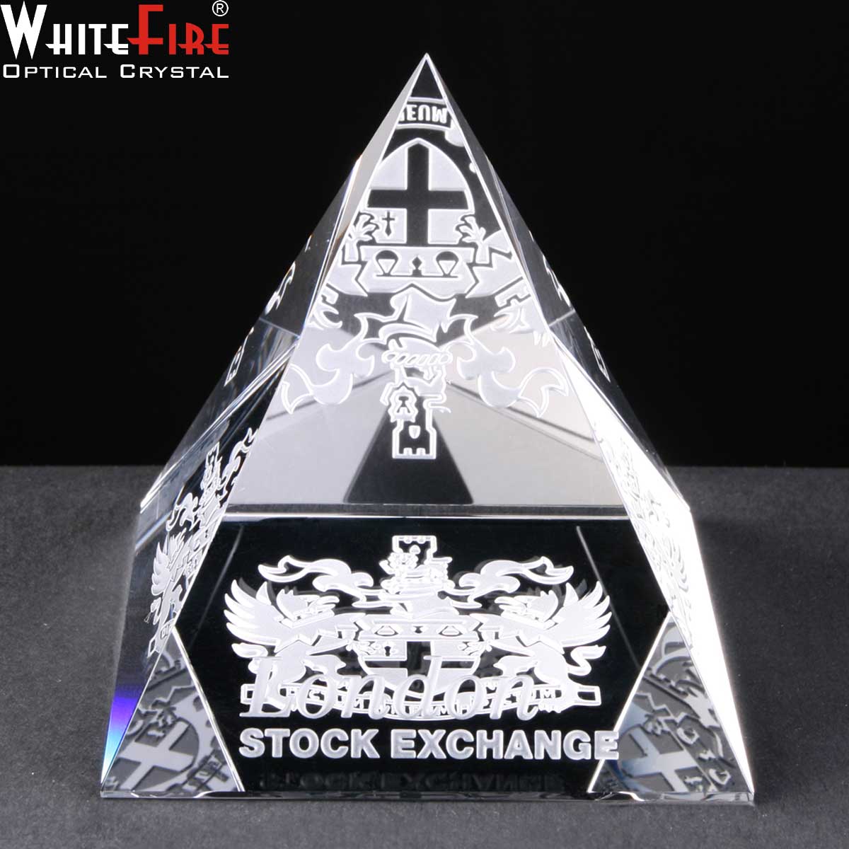 Engraved Optical Crystal Corporate Business Gift.
