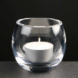 Glass tealight holder, makes useful School Gift.