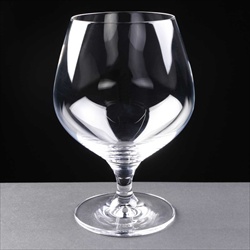 Crystal glass Brandy Balloon, ideal for glass engraving.