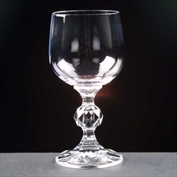 Navy Claret Glass, for engraving or printing.