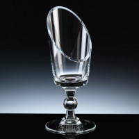 Balmoral Glass Sports Trophy Sliced Chalice 10 inch, Single, Gift Boxed