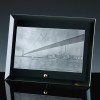Black Mirror 12mm Bevel Plaque 8x6 inch, Single, Satin Boxed
