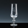 Crystal Gifts 6oz Champagne Flutes My Dad, Single, Silver Boxed