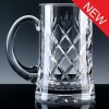 Inverness Crystal Traditional Panelled 1 Pint Tankard, Blue Boxed